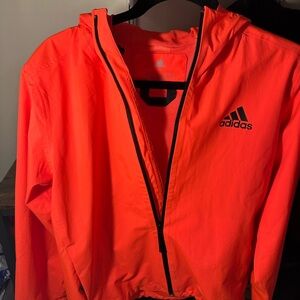 Adidas Vibrant Orange Rain Jacket